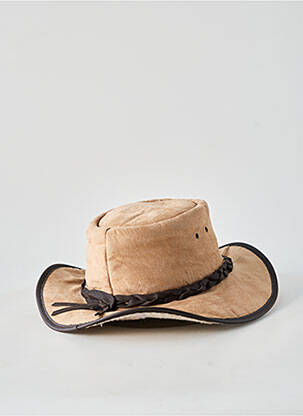 Chapeau tissage peau de pêche beige JACARU homme