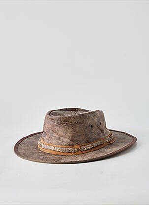Chapeau bande anti-transpiration marron AUSSIE APPAREL homme