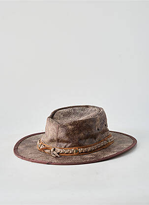 Chapeau bande anti-transpiration marron AUSSIE APPAREL homme
