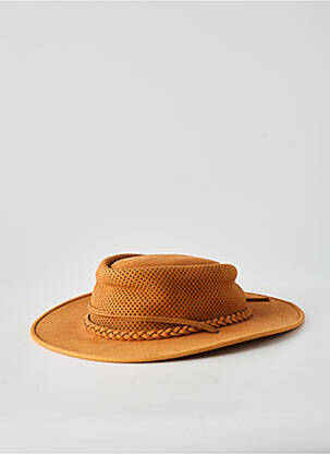 Chapeau tissage peau de pêche marron AUSSIE APPAREL homme