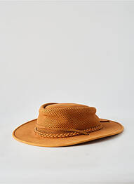 Chapeau tissage peau de pêche marron AUSSIE APPAREL homme
