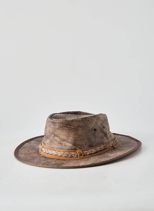Chapeau bande anti-transpiration marron AUSSIE APPAREL homme