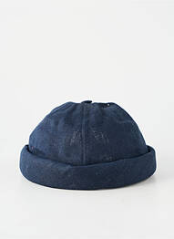 Chapeau tissage popeline bleu fonce MTM homme