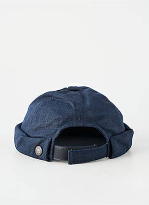 Chapeau tissage popeline bleu fonce MTM homme