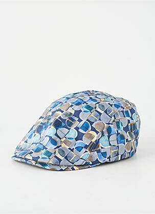 Casquette tissage popeline bleu VIA LORENZO homme