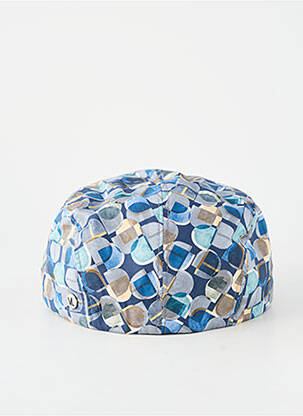 Casquette tissage popeline bleu VIA LORENZO homme
