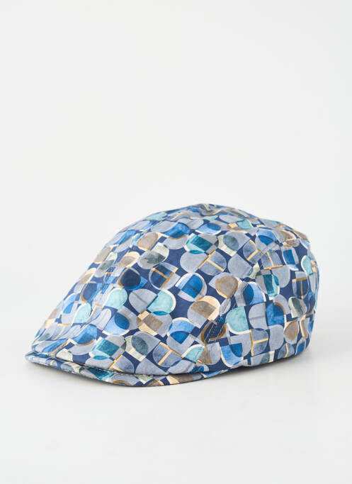 Casquette tissage popeline bleu VIA LORENZO homme