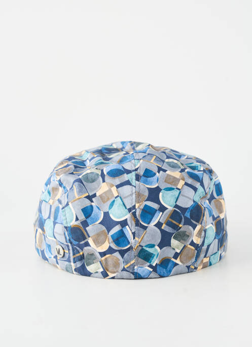 Casquette tissage popeline bleu VIA LORENZO homme