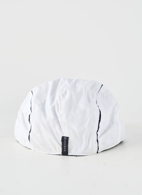 Casquette tissage popeline blanc KEYONE homme