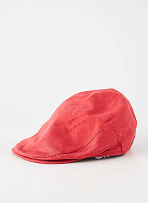 Casquette tissage popeline rouge VIA LORENZO homme