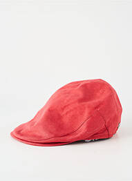 Casquette tissage popeline rouge VIA LORENZO homme