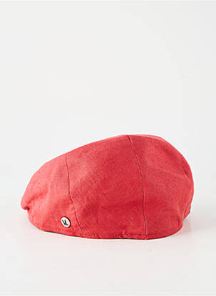 Casquette tissage popeline rouge VIA LORENZO homme