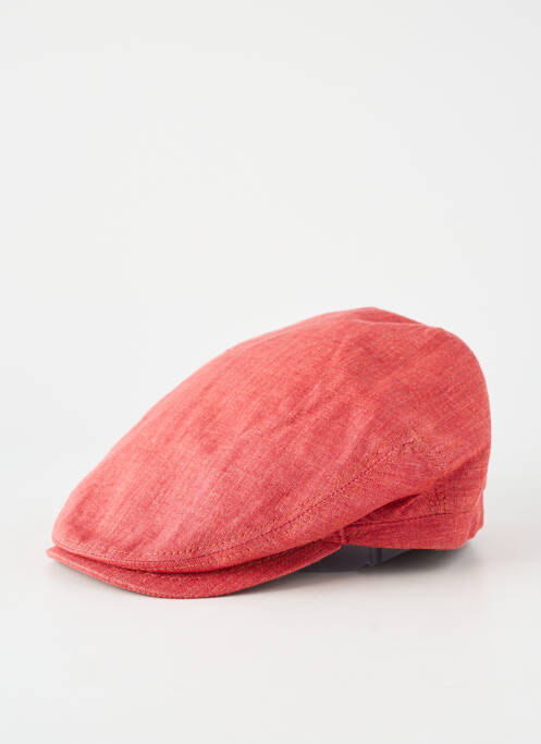 Chapeau tissage chiné rouge VIA LORENZO homme