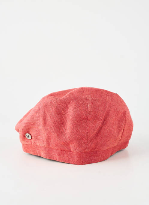 Chapeau tissage chiné rouge VIA LORENZO homme