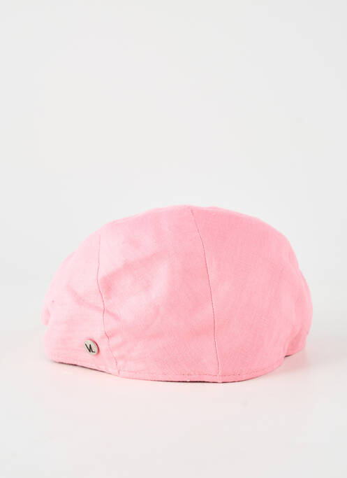 Casquette tissage popeline rose VIA LORENZO homme