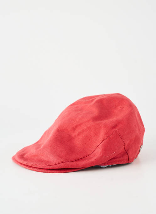 Casquette tissage popeline rouge VIA LORENZO homme