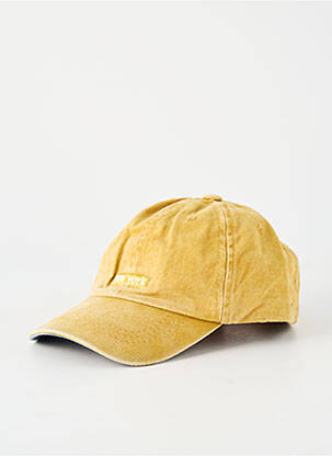 Casquette fermeture scratch jaune MTM homme