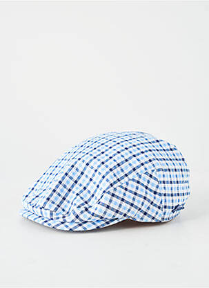 Casquette imprimé carreaux bleu HERMAN garçon