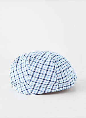 Casquette imprimé carreaux bleu HERMAN garçon