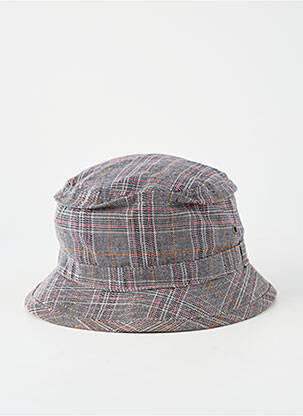 Chapeau forme bob gris GRACE HATS femme