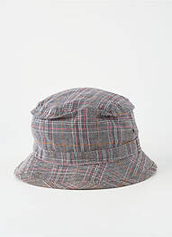 Chapeau tissage popeline gris GRACE HATS femme