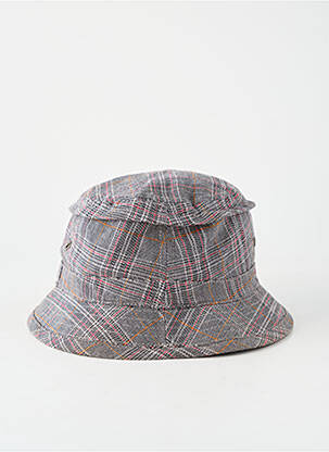 Chapeau forme bob gris GRACE HATS femme