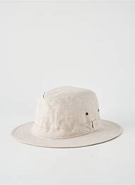 Chapeau tissage popeline beige ALP1 homme