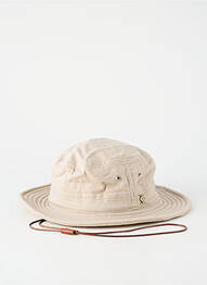 Chapeau tissage popeline beige MTM homme