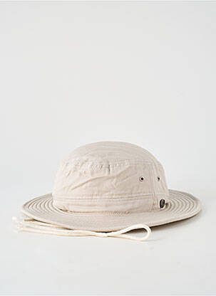 Chapeau fermeture elastique autour du cou beige MTM homme