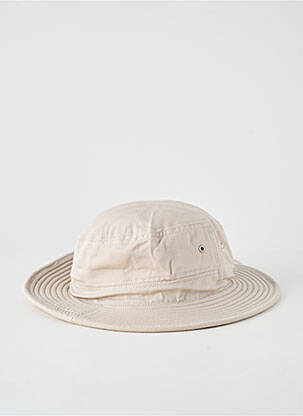 Chapeau tissage popeline beige MTM homme