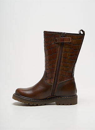 Bottines/boots matière lisse talon bas marron STONES AND BONES fille