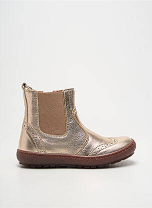 Bottines/boots tissage satiné bout rond or BISGAARD fille