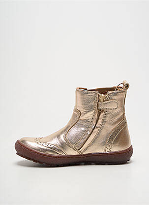 Bottines/boots tissage satiné bout rond or BISGAARD fille