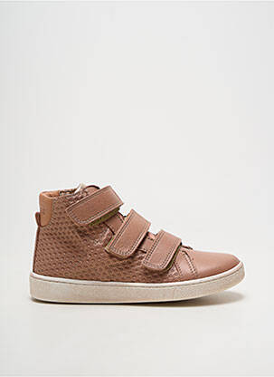 Baskets fermeture scratch bout rond rose BISGAARD fille