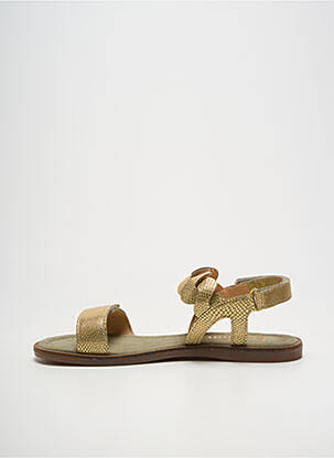 Sandales/nu pieds tissage satiné bout ouvert or BISGAARD fille