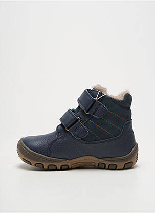 Bottines/boots fermeture scratch bout rond bleu BISGAARD garçon