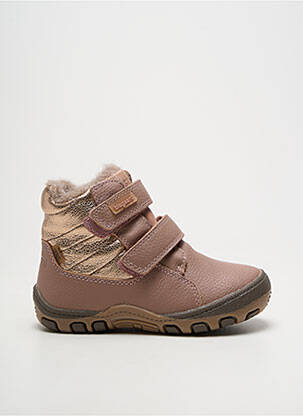 Bottines/boots fourrée bout rond rose BISGAARD fille