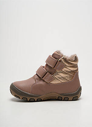 Bottines/boots fourrée bout rond rose BISGAARD fille
