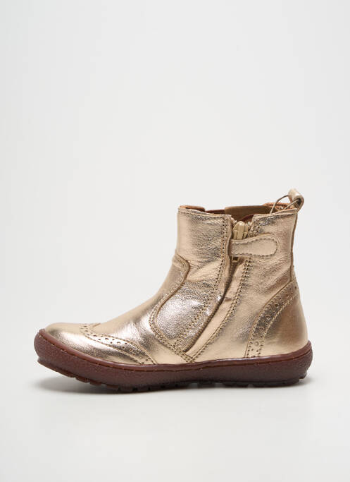 Bottines/boots tissage satiné bout rond or BISGAARD fille