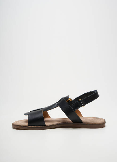 Sandales/nu pieds fermeture boucle(s) talon plat jusqu'à 3cm noir BISGAARD femme