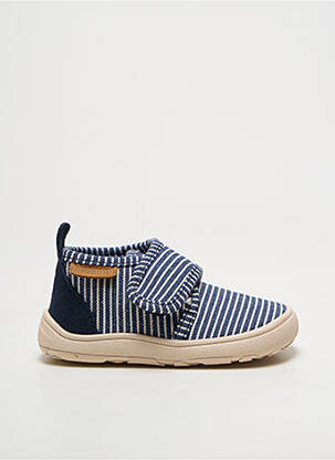 Baskets semelle amovible bout rond bleu BISGAARD garçon