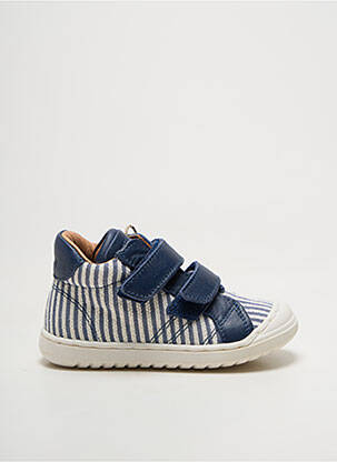 Baskets voute plantaire bout rond bleu BISGAARD garçon