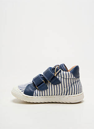 Baskets voute plantaire bout rond bleu BISGAARD garçon