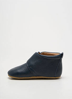 Chaussons/pantoufles fermeture scratch bout rond bleu BISGAARD garçon