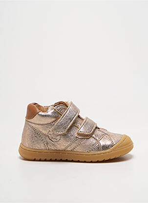 Baskets voute plantaire bout rond or BISGAARD fille
