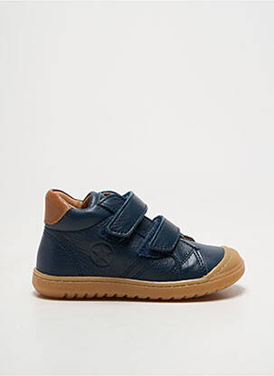 Baskets voute plantaire bout rond bleu BISGAARD garcon