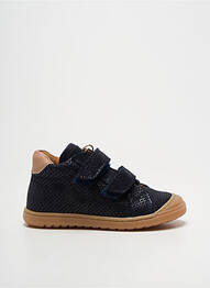 Baskets tissage satiné bout rond bleu BISGAARD fille