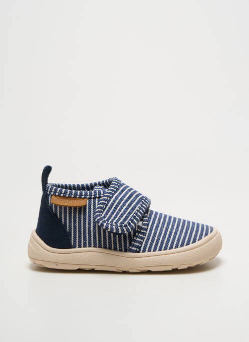 Baskets semelle amovible bout rond bleu BISGAARD garcon