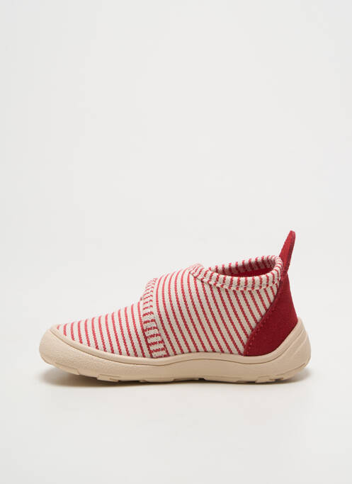 Baskets semelle amovible bout rond rouge BISGAARD garcon