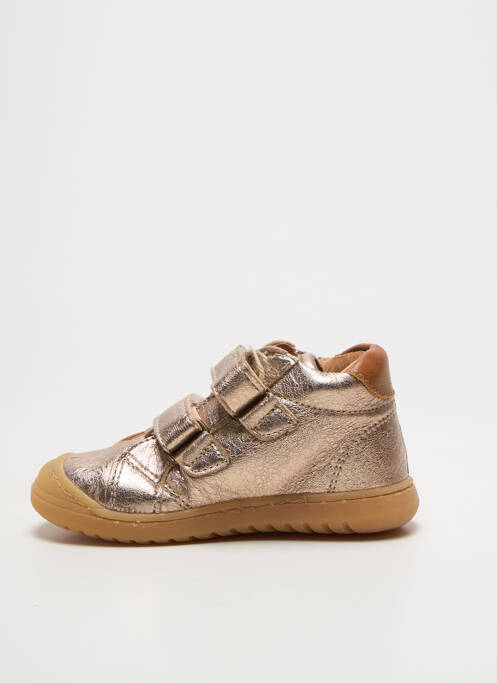 Baskets voute plantaire bout rond or BISGAARD fille